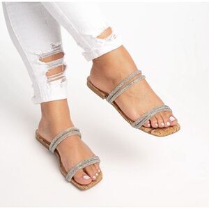 City Classified Rhinestone Sandals Size 7